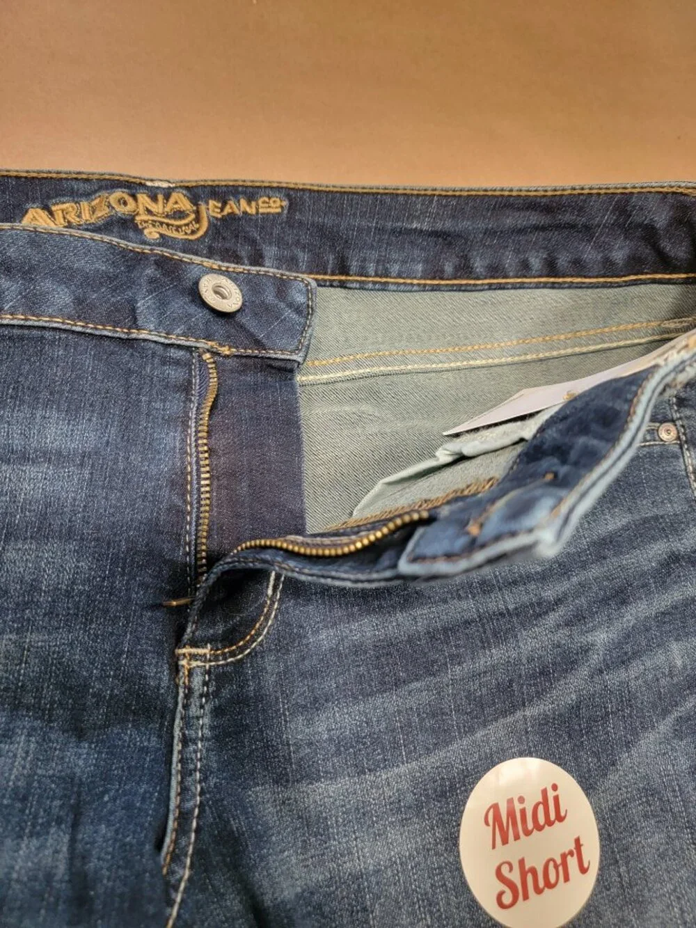 Arizona Jeans, Size Juniors 11 Denim Midi Shorts, NEW with Tag